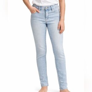 Denim & Denim Light Blue Skinny Jeans Youth Size 14 W/ Adjustable Elastic Band